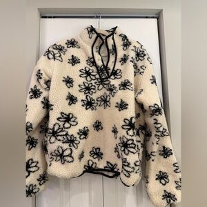 Parke floral pullover with snaps